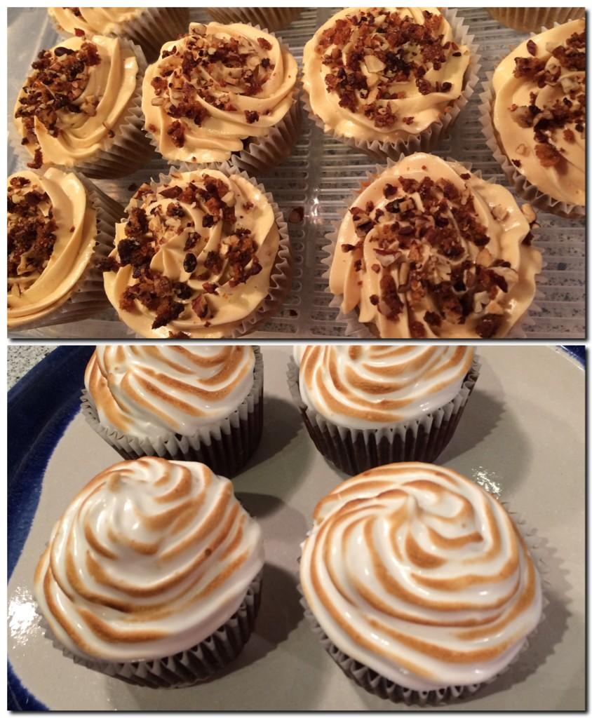 ChingsCakesLDN's tweet photo. @SundayBakeClub American bakes week! Another look at the S'mores &amp; pecan pie cupcakes fr yesterday. #sbctheme http://t.co/sIdF2at0pC