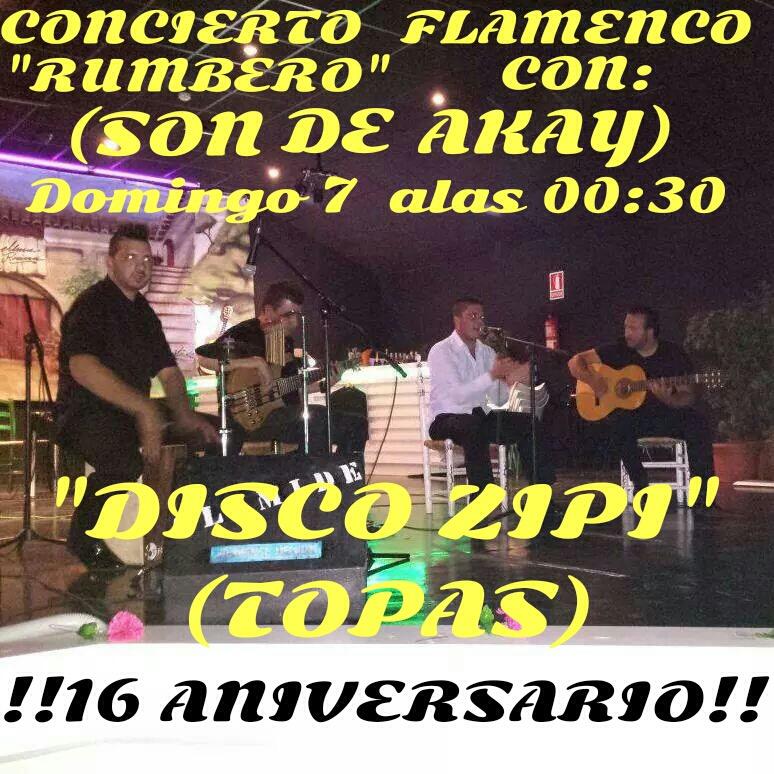 vizcaino_topas's tweet photo. Se acerca el aniversario de Disco Zipi y este año lo celebraremos con una fieata Flamenca. Os esperamos @TopasPueblo http://t.co/8cQGNQSxvh