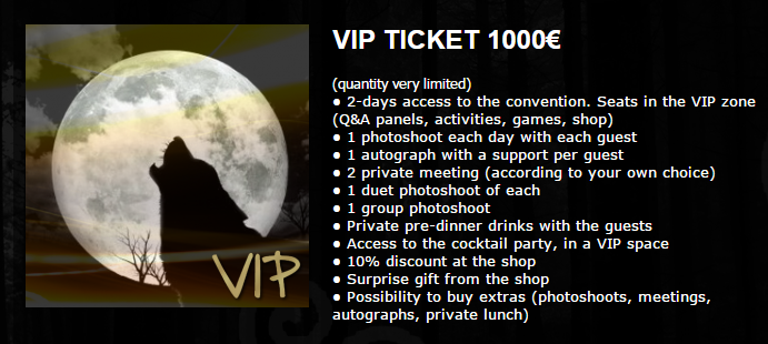 WolfiesCon's tweet photo. #WolfiesConvention VIP TICKET http://t.co/3d4D62P393 http://t.co/i0bsxQ3vbe