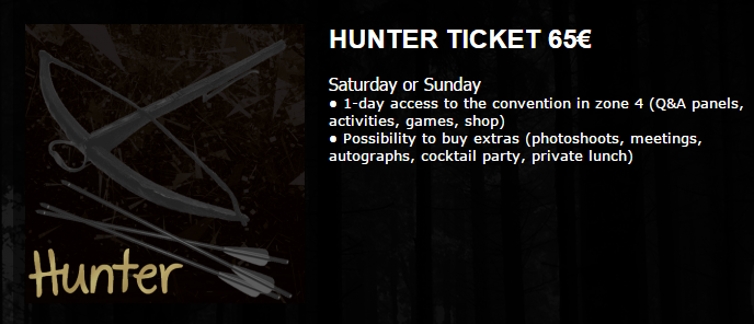 WolfiesCon's tweet photo. #WolfiesConvention HUNTER TICKET http://t.co/3d4D62P393 http://t.co/1t8qz5qjll