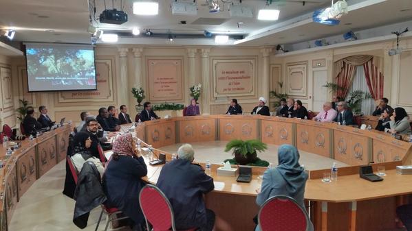 sashashoull's tweet photo. Sheikh Dhaou Mesquine Rector of the School of Success delighted 2meet in conference W #MaryamRajavi #DemocraticIslam http://t.co/j7sac1UHRB