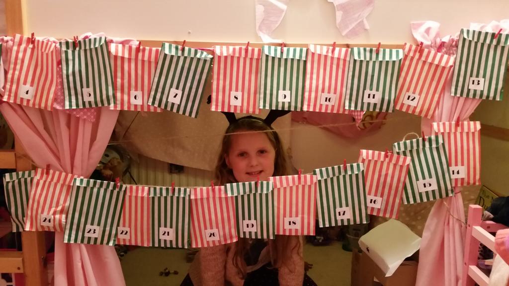 The best homemade advent calendars thanks to Rachel <a href="/QueenThrift/">Queen_Thrift</a>....2 very happy excited kids!