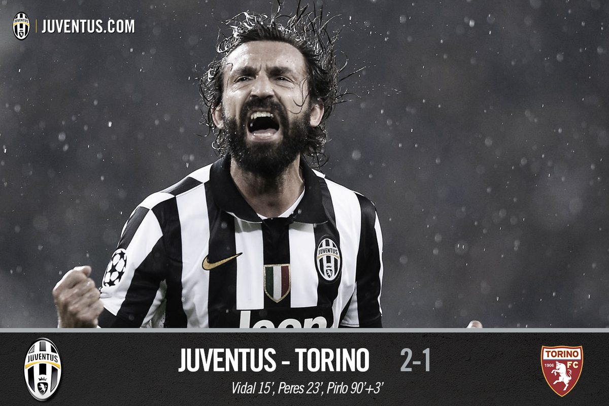 juventusfc's tweet photo. Signori, per la 7° volta consecutiva #Torinoèbianconera! Fateci vedere il vostro urlo di gioia!!! #JuveTorino http://t.co/H0LmDG8fDM