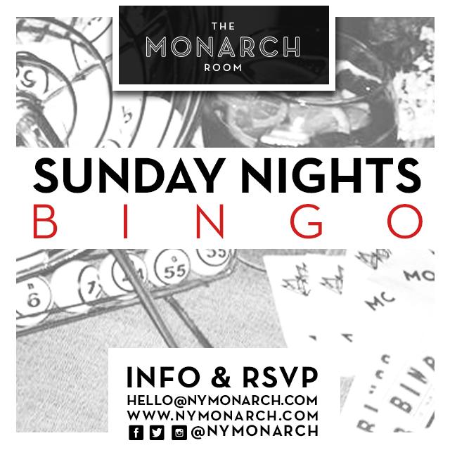 TheMonarchRoom's tweet photo. Wind down from the holiday weekend with #BINGO tonight at The Monarch Room. http://t.co/OM7MPi7SDj