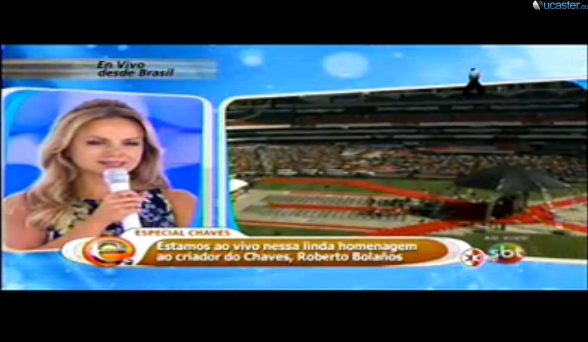 Televisa mostra homenagem do SBT a Roberto Bolaños ao vivo