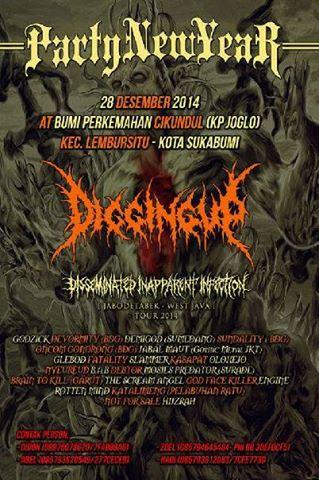 Next show rotten mind party new years 28 desemeber 2014 see you dude