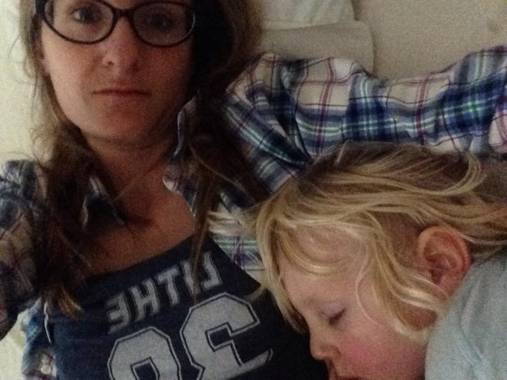 MaggieS_R's tweet photo. I call bullsh*t on the fact that the only "veg out" days you get as a mom are when you have the flu. #snugglemedicine http://t.co/1PSGlCFnTd