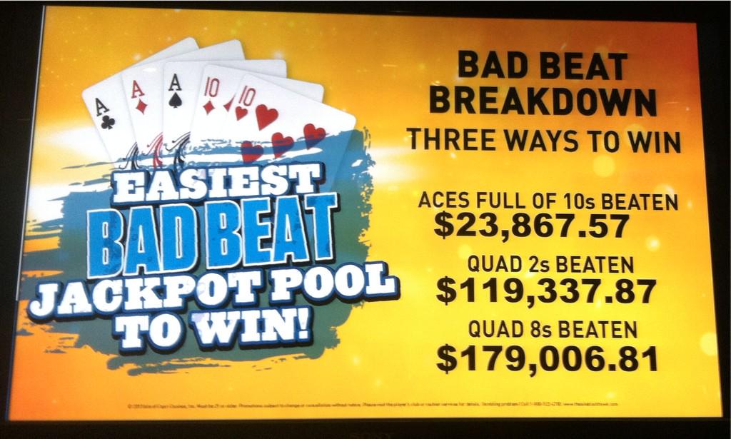 BlackHawkPoker's tweet photo. Easiest bad beat in Blackhawk!!!! http://t.co/nQve0z6gUz