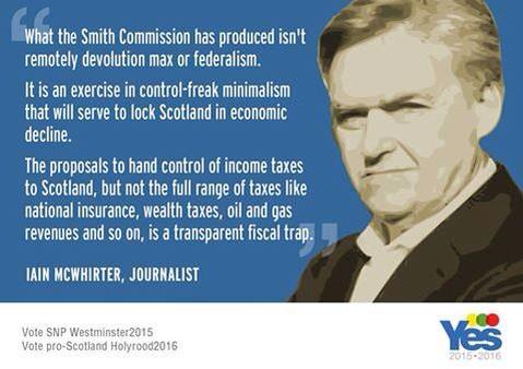 YesClydesdale's tweet photo. Ian Macwhirter today on the #SmithCommission: http://t.co/Ve1RrfSrju http://t.co/hK5smhYFO7