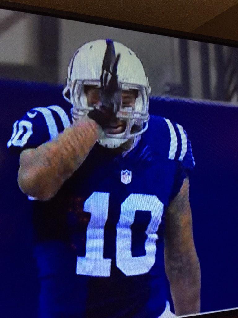 brandonkwhite32's tweet photo. Donte Moncrief with the landshark after his touchdown @drm_12 #HottyToddy http://t.co/aiCeqIy3PV
