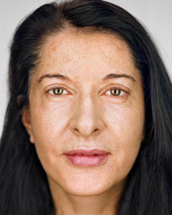 Happy Birthday Marina Abramovic, 2010 portrait shot by Martin Schoeller:  