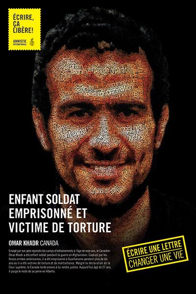 J’appuie Omar Khadr ex-enfant soldat et torturé en prison. Écrivez-luihttp://bit.ly/OmarKhadr#W4R14#tlmep