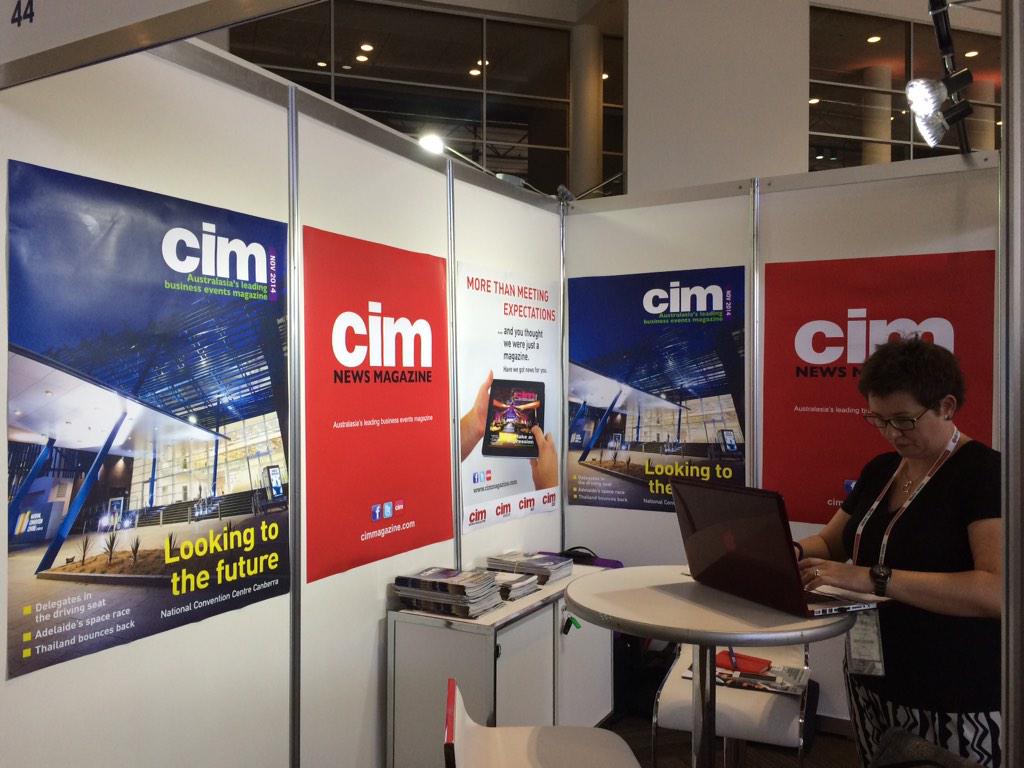 CIMnews's tweet image. All setup for the @pcoasn conference at #NCC in Canberra. Looking forward to seeing you soon #pco14 #eventprofs