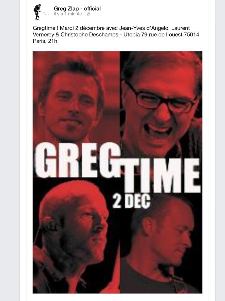 SarahTotaRDB's tweet photo. Hey hey #gregtime 2 décembre 👍💕 @gregzlap the best , go go go allez y! http://t.co/hiK3AgqSrJ