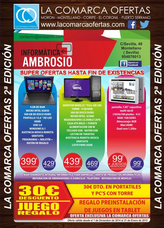 lacomarcaoferta's tweet photo. Informática Ambrosio  OFERTA: 30 de descuento http://t.co/tWAQH91xx4 311
