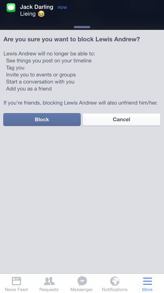 Sorry but your doing my head in on Facebook <a href="/LewisAndrew93/">Lewis Andrew</a>