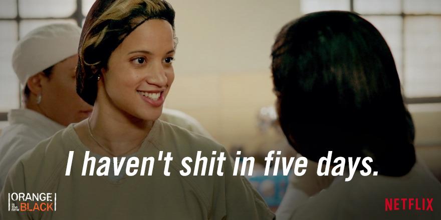 LauraRowley96's tweet photo. “@OITNB: TMI. #OITNB http://t.co/CCLjV6Un7x” @JaneMoloney