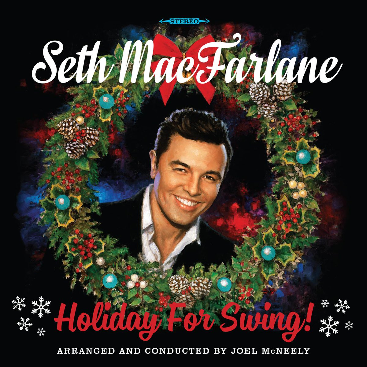 FamilyGuyonFOX's tweet photo. Seth MacFarlane's "Holiday for Swing!" is on @iTunesMusic. Get it for the holiday season! http://t.co/bhWDS9lzjL http://t.co/cNQnW8ojuZ