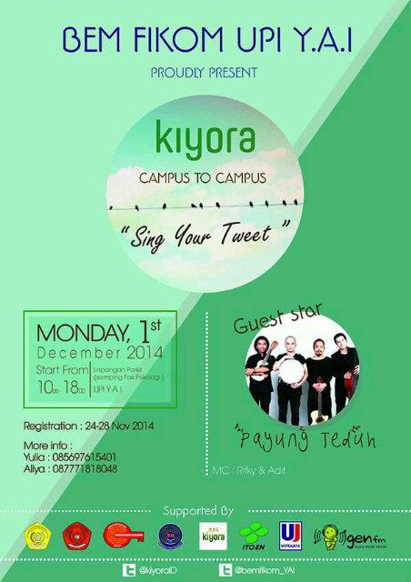 payungteduh's tweet photo. Sore ini pkl 15.30, Payung Teduh @ Kampus YAI | #sincerelytweet | Info: @KiyoraID @bemfikom_YAI http://t.co/5doWzlQdp9