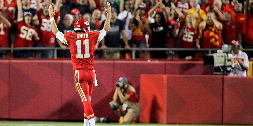 Chiefs's tweet photo. The #Chiefs will be wearing red on red for #DENvsKC. http://t.co/mpE1sMkIHq