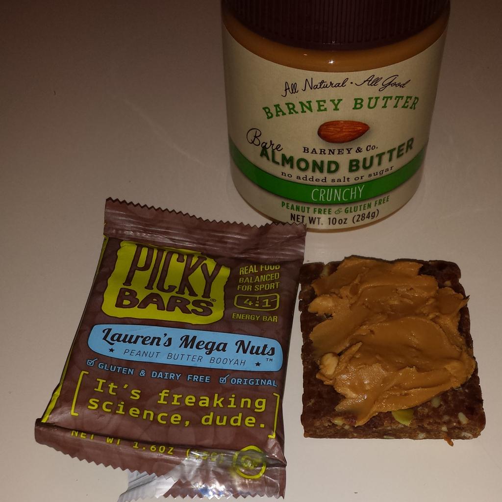 kevin_denny's tweet image. .@pickybars topped with @BarneyButter, doesn't get much better than this. #simplebutdelicious #glutenfree #obsessed