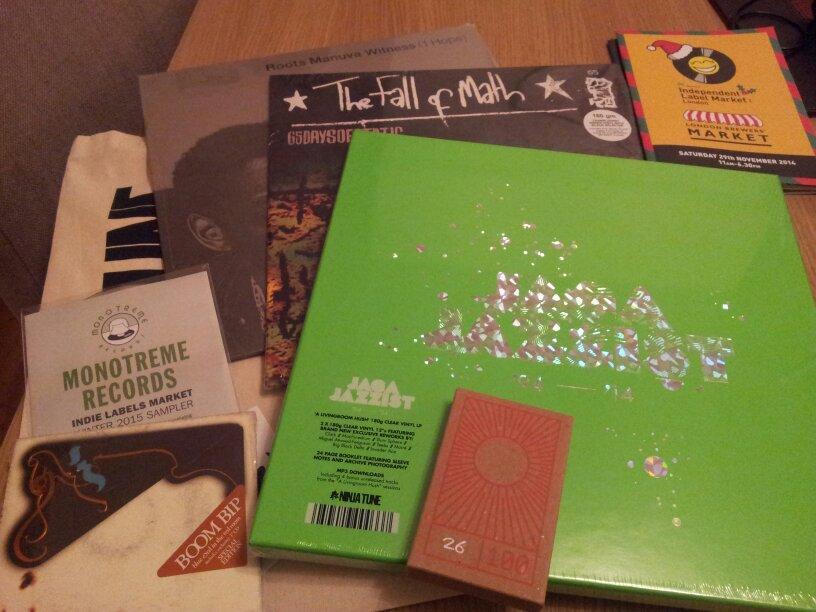 Iain_Jenks's tweet photo. A good haul from #ILMXMAS thanks to the nice people from @ninjatune @Monotreme_Recds @soniccathedral and @LexRecords http://t.co/CCpbcBePg0