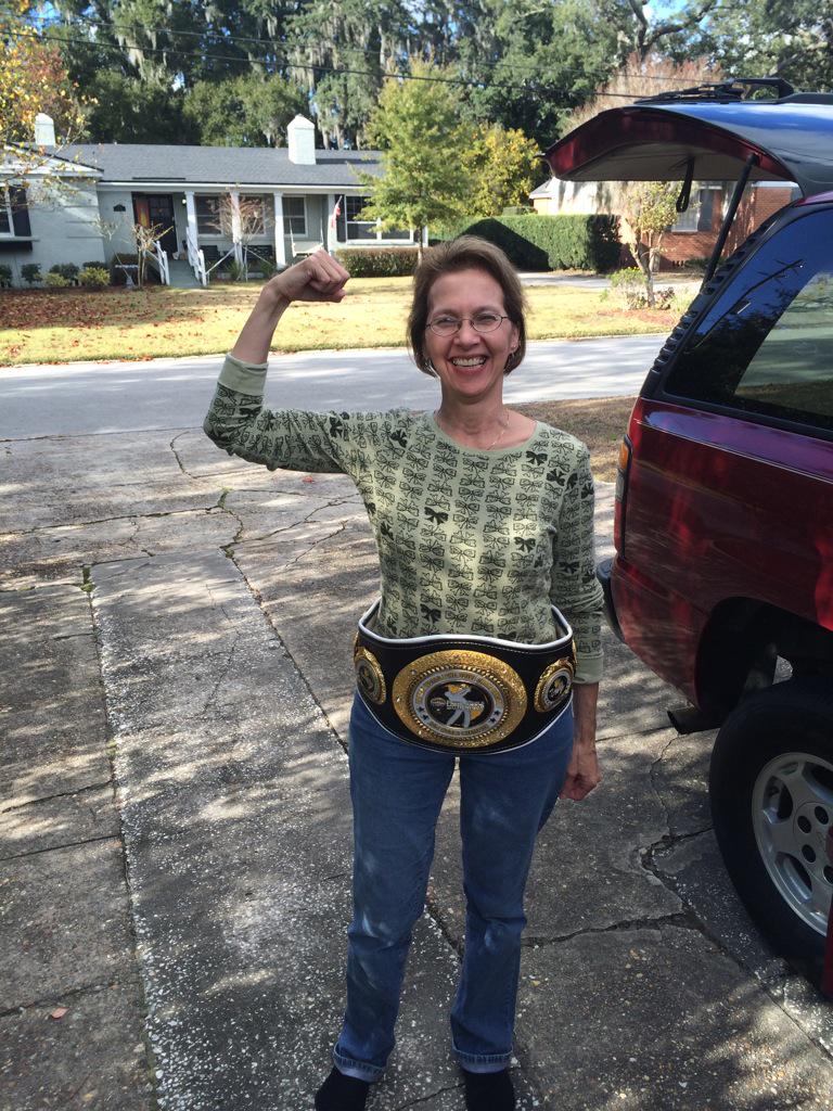 jeff_flagg's tweet photo. And she's gonna KILL me for tweeting this, but she's the real champ! Love ya mom! http://t.co/AEYULk1zQj