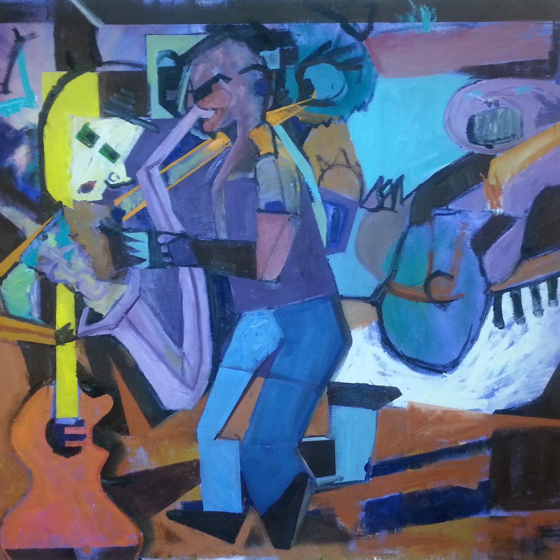 Frastamon's tweet photo. Work in progress oil on canvas #painting #cubism #polycromatic http://t.co/MRerDZKCaV