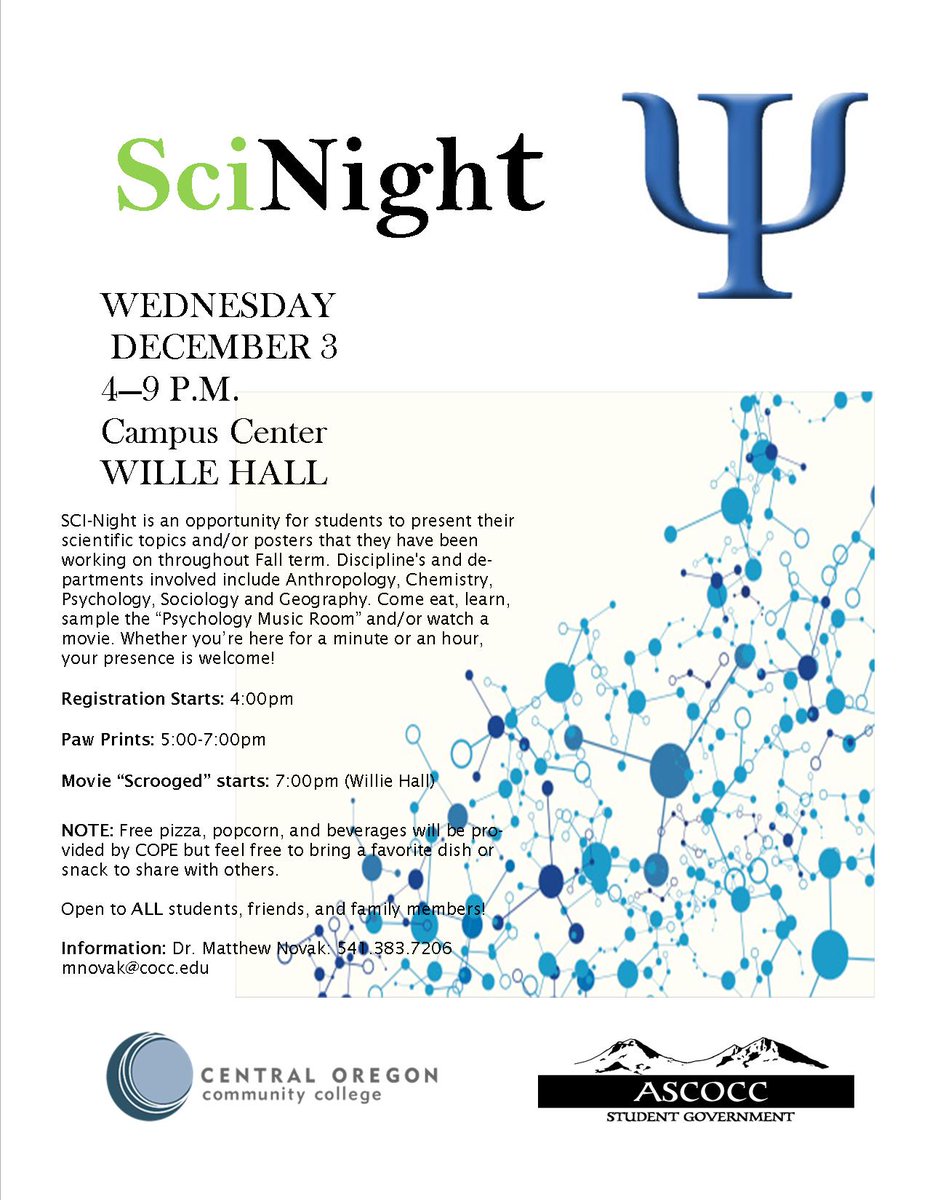 CoccPsychClub's tweet photo. We are holding our biggest event of the term this week on Wednesday December 3rd from 4:00-9:00pm.  Should be big! http://t.co/6RFFFt4sew