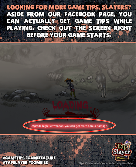 TapslayerAlice's tweet image. You can get tips while waiting for your stage to load! Check out the image below! #GameTips #GameFeature #Tapslayer