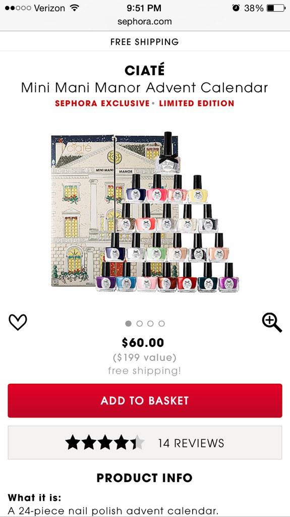 taylorclyons's tweet photo. I need this 😍 my kind of advent calendar http://t.co/7wEGNxRa6b