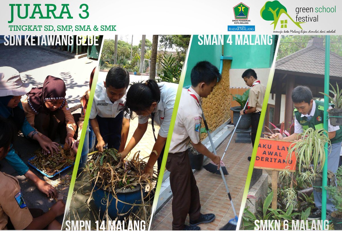 Selamat untuk Juara 3 #GreenSchoolFest 
Tetap semangat utk Lestarikan Lingkungan #latepost