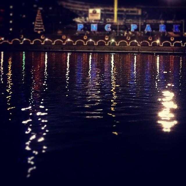 It was a nice night for a walk! #riverreflections #pittsburgh