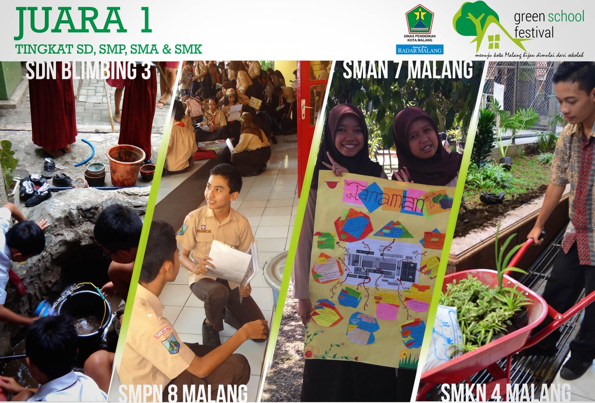 Selamat untuk Juara 1 #GreenSchoolFest 
Tetap semangat utk Lestarikan Lingkungan #latepost