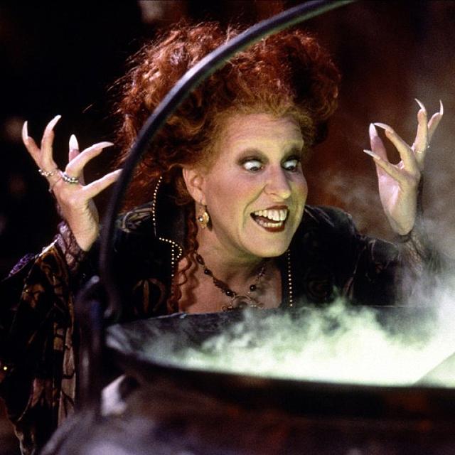 Happy Birthday, Bette Midler! (December 1, 1945)
Winifred "Winnie" Sanderson in Hocus Pocus (1993). 