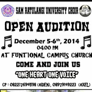 PSMunsrat's tweet photo. Open Audition! Prepare yourself,guys!! http://t.co/JgkWB7hwvB