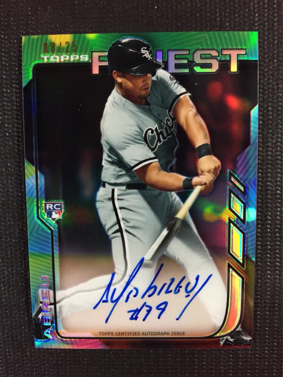 _THEFAIRCHILD_'s tweet photo. Abreu Finest Auto /25 we pulled tonight.
#mojoohio
#money
#mojobreak
#collect
#pullingheat @mojobreak_com http://t.co/y1Xdtcja0b