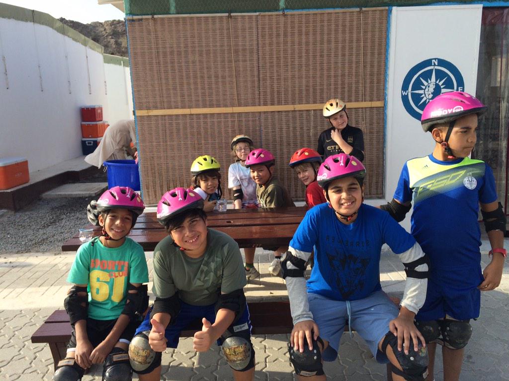 FujairahCISD's tweet photo. Suited and booted and ready to bike! #thedorks #mountainbiking http://t.co/ZRMQLRlByC