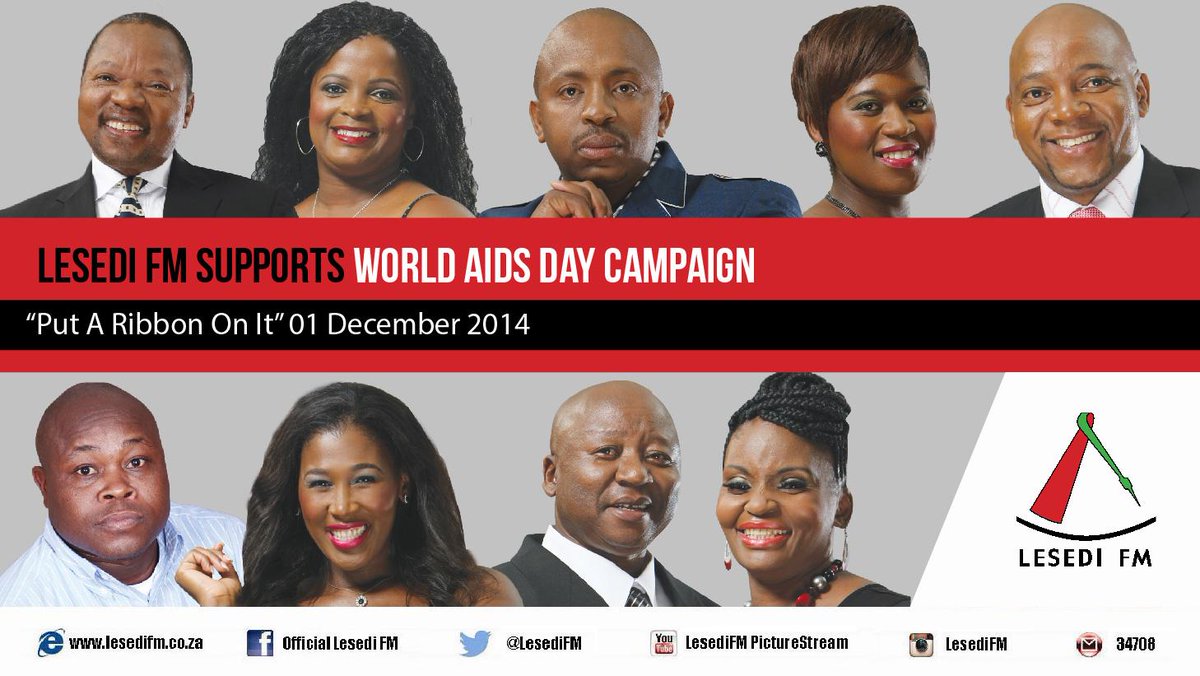 LesediFM's tweet photo. #WordlAidsDay #LesediFM @ChomaneEC @Diengane #Hloni @MphoPosh @DJStixa #Moeketsi @SebiliMolefe #Nkesi @KeNnaThuliBaby http://t.co/3WCNbhX2ur