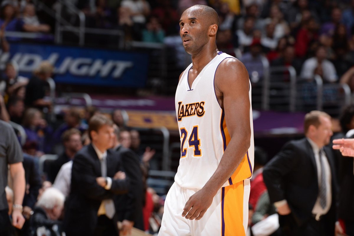 SportsCenter's tweet photo. Kobe Bryant's triple-double leads Lakers over Raptors in OT, 129-122.
Bryant: 31 Pts, 11 Reb, 12 Ast. http://t.co/bLSh5neWp6