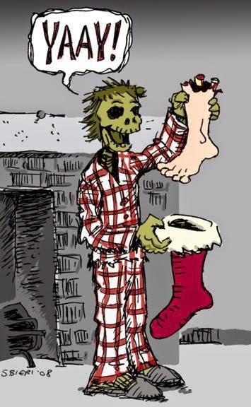 TapslayerAlice's tweet photo. Seems like someone's happy for the holidays too! #zombies #Tapslayer http://t.co/wfHLxkZqA8