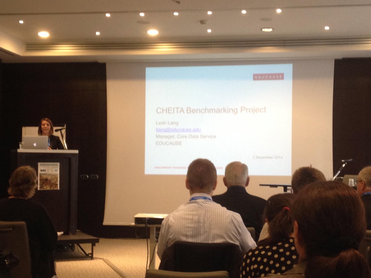 micmenn's tweet image. thanks @meahlarie who made this “huge sacrifice” to attend #bencheit14 for presenting the #cheita benchmarking work