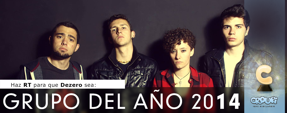 CroupiWeb's tweet photo. Si quieres que @dezero_musica sea GRUPO CROUPI DEL AÑO haz RT.
#CroupiChampions http://t.co/wAVwEcxQLM