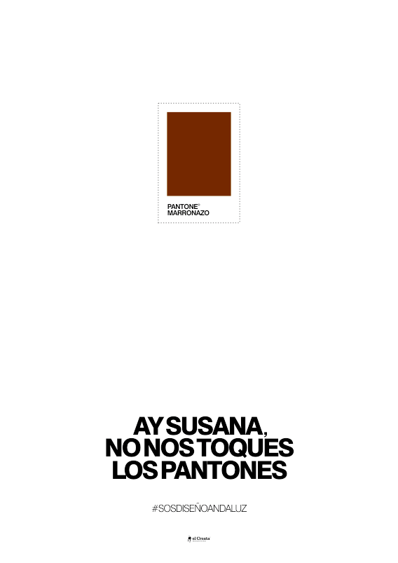elCreata's tweet photo. @_susanadiaz @PortalJunta @_SOSDiseno Ay Susana, no nos toques los pantones #SOSDiseñoAndaluz http://t.co/CZUcMSyWck
