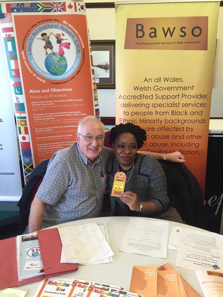SteveKelshawCSG's tweet photo. @BAWSO supporting the @EqualityCarms #respect launch in #llanelli http://t.co/6BQqpeLXfr
