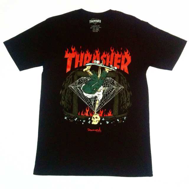 trhasher X diamond hallowen edition size M