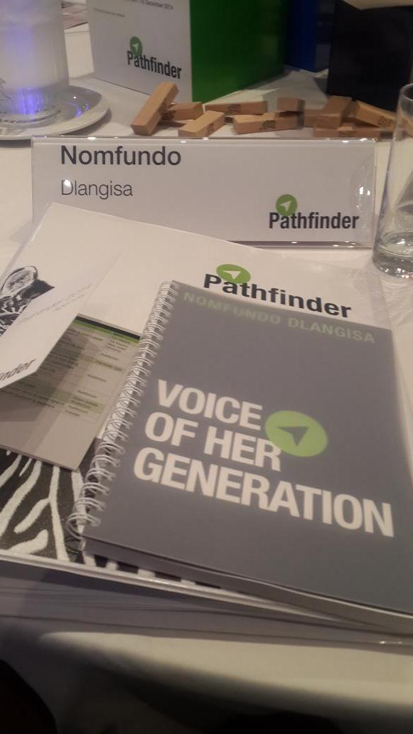 NomieDlangisa's tweet photo. @Investec You saw it here first... Voice of Her generation. This journey is not for the faint-hearted #pathfinder2014 http://t.co/LEGWRr6iK4