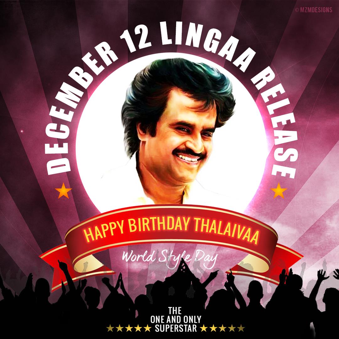 ssrkfans's tweet photo. @ErosNowSouth #LingaaFanPoster #SuperstarBirthday #Lingaa http://t.co/Hgt2AVWEJz