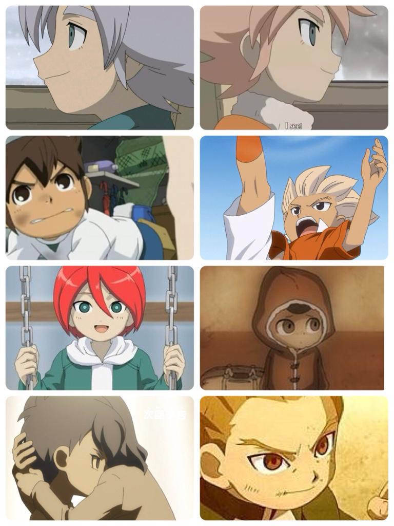 吹雪士郎 吹雪淳也 円堂守 豪炎寺修也 基山ひろと 小暮夕弥 不動明王