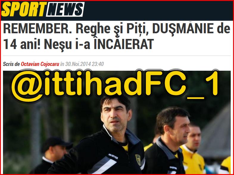 ittihadFC_1's tweet photo. صحيفة سبورت نيوز الرومانية: (قبل ساعات من الكلاسيكو)

اليوم الكبير قد صول! #السعودية تغلي بإنتظار مبارزة الفريقين!! http://t.co/Ys5J0oaP6b